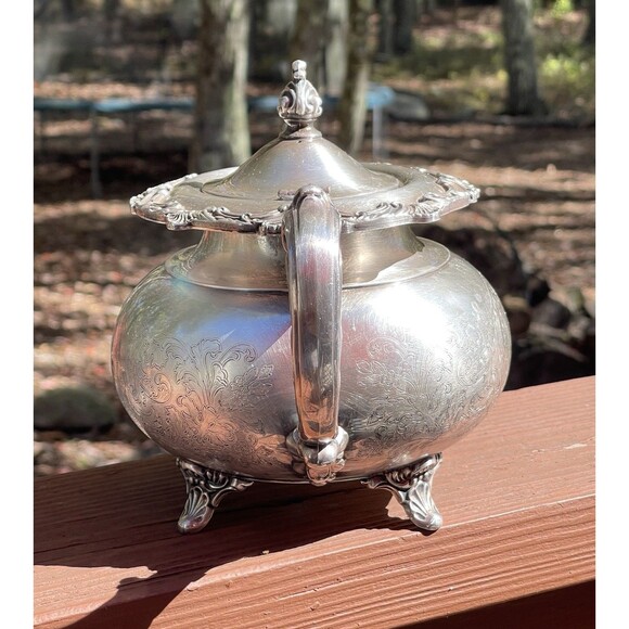 Ascot Sheffield Design Reproduction by Community Silverplate Coffee Tea Pot 7" - Picture 5 of 12